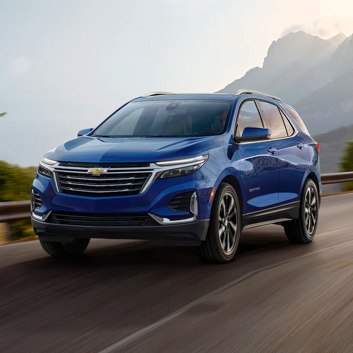 2022 Chevrolet Equinox driving down a country road